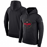 Men's Kansas City Chiefs Nike Sideline Property Of Wordmark Logo Performance Pullover Hoodie Black,baseball caps,new era cap wholesale,wholesale hats